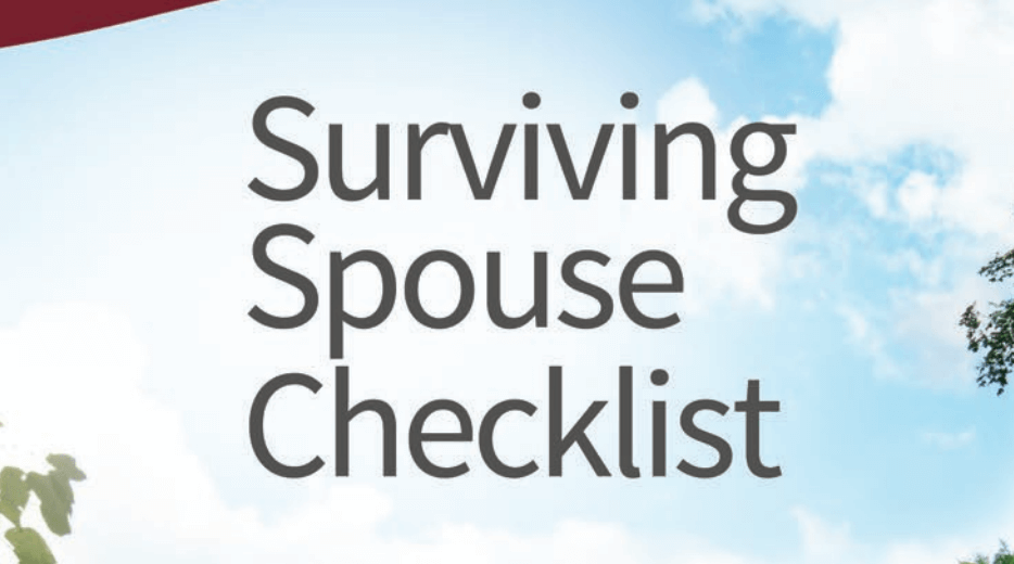 Surviving Spouse Checklist